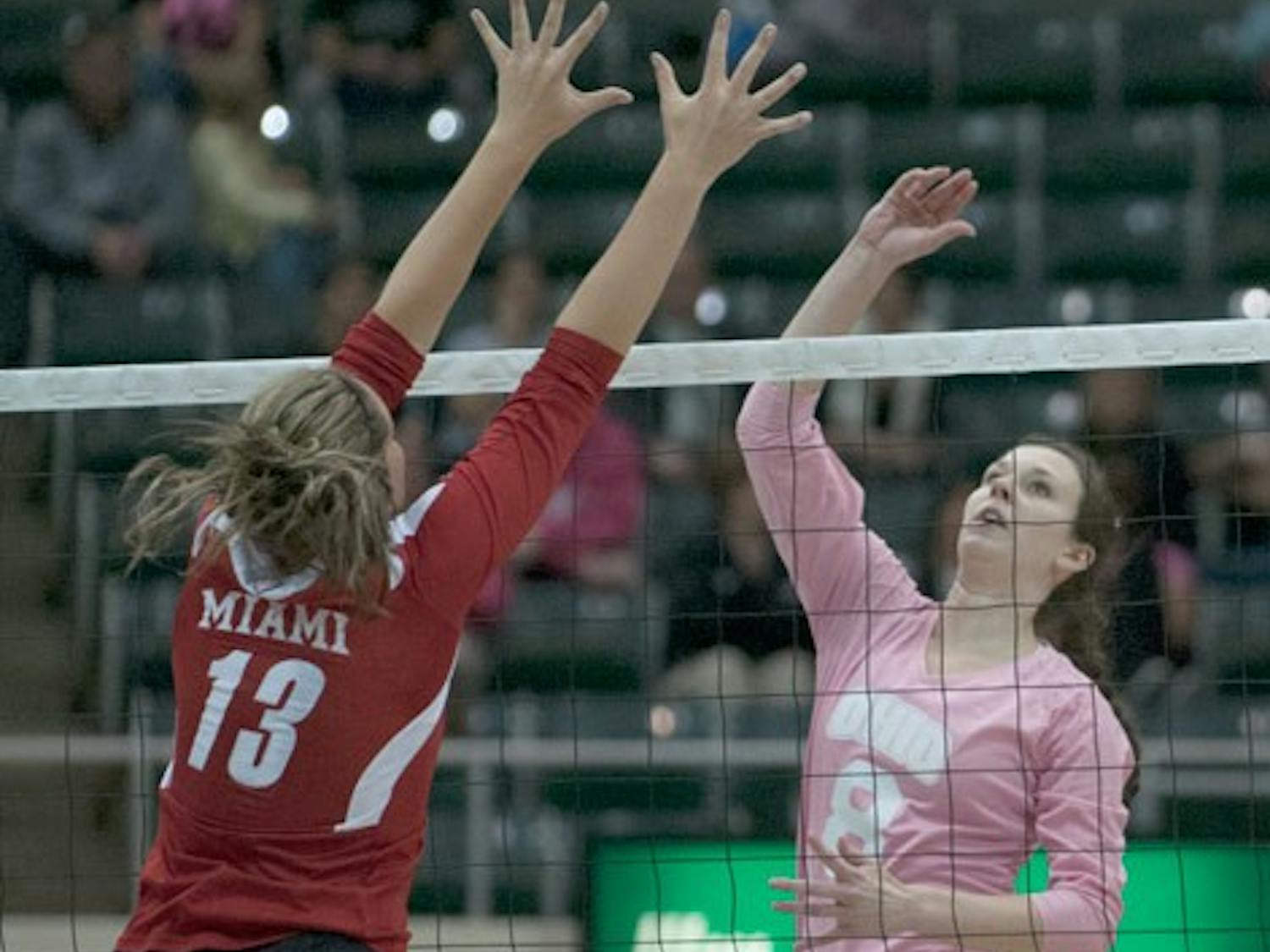 Volleyball: Ohio hopes to 'bounce back' from loss that ended 12-game winning streak during matches against Bulls, Zips  