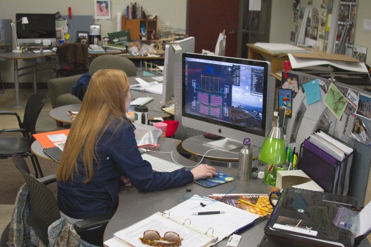 Interior architecture seniors prep real-world designs for thesis project  