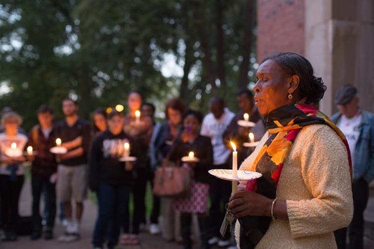 Vigil for Kenya brings OU community together  