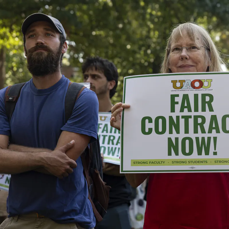 UAOU rallies on College Green amid ongoing negotiations
