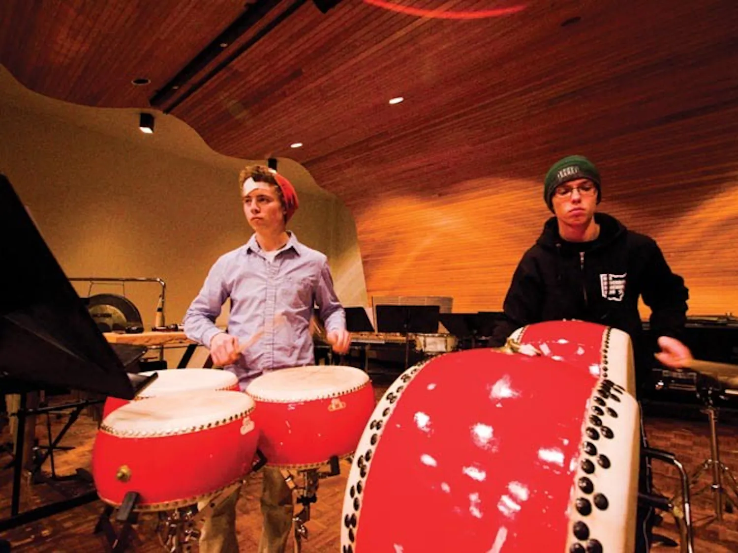 Percussionists drum up show