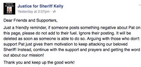 Justice for Sheriff Kelly  