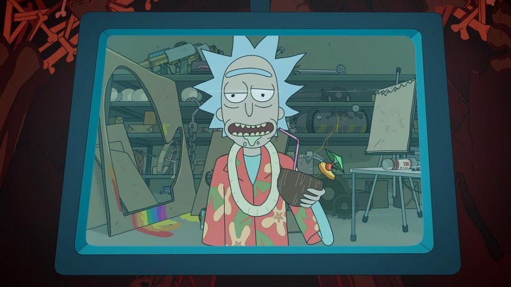 Rick got drunk and emotional on this week's episode of Rick and Morty. (Photo via @rickandmorty Instagram)&nbsp;
