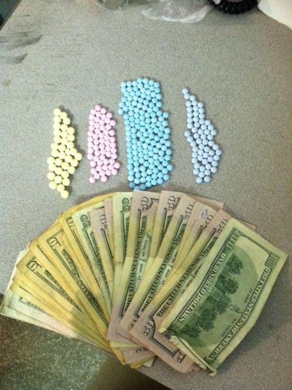 Canine unit arrests recover nearly 300 prescription pills  