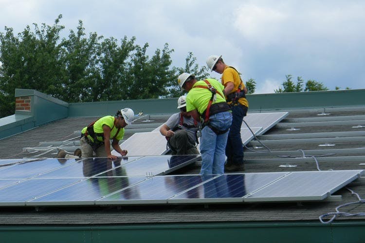 Library powered by sun  