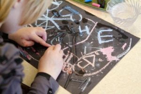 Drawing at the Child Development Center  