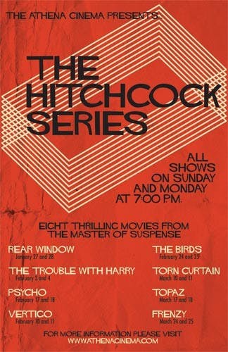 Film series at Athena to revive Hitchcock movies  
