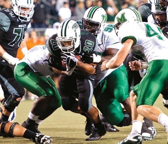 Football: Spring squad shows early offensive power  