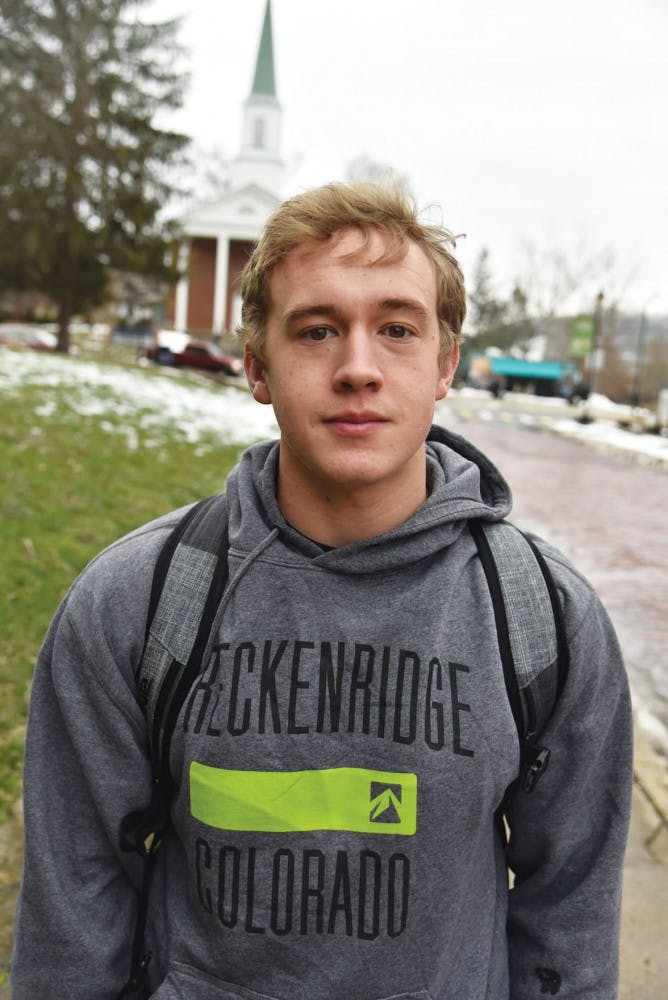 Parker Foard, a sophomore studying marketing  