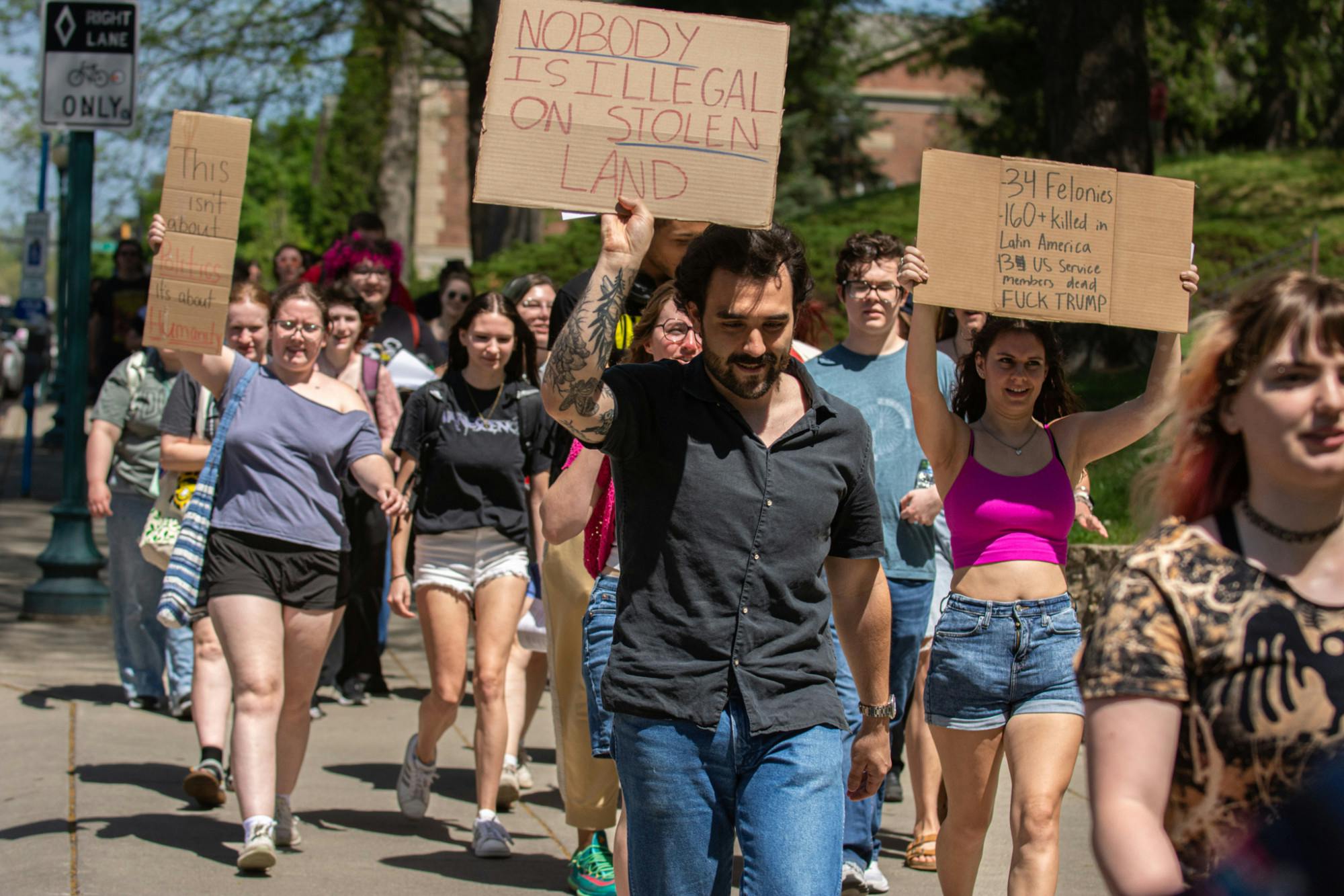 Students walk out for "Your Disrespect is Visible"