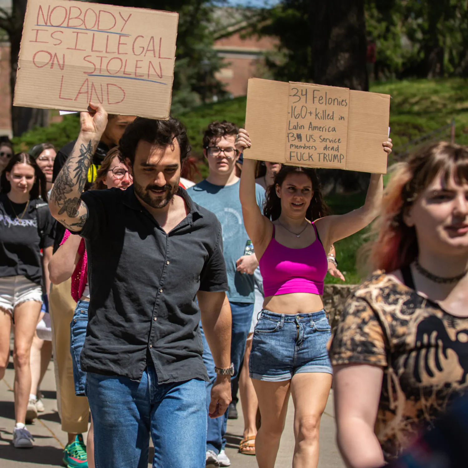 Students walk out for "Your Disrespect is Visible"