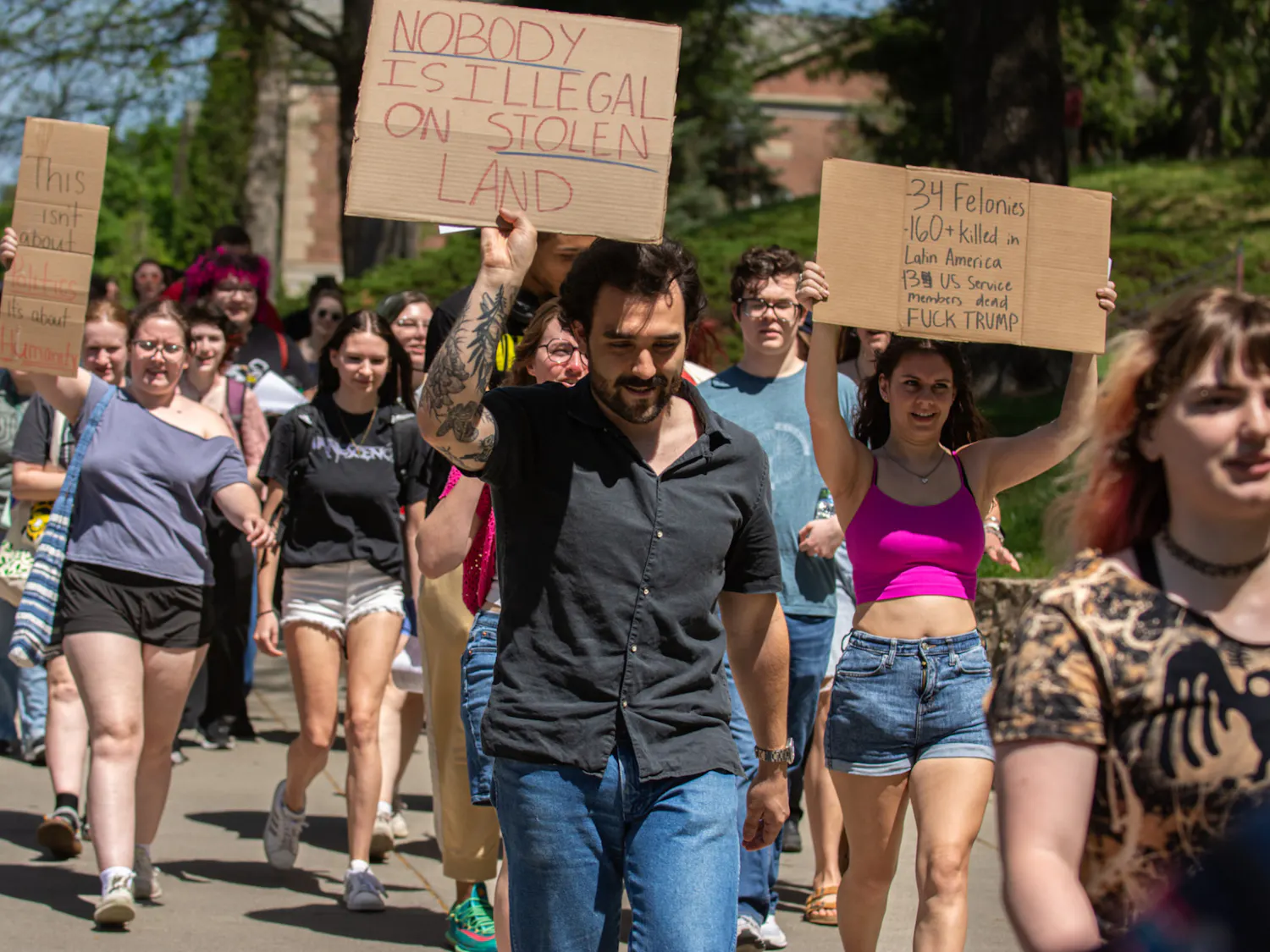 Students walk out for "Your Disrespect is Visible"