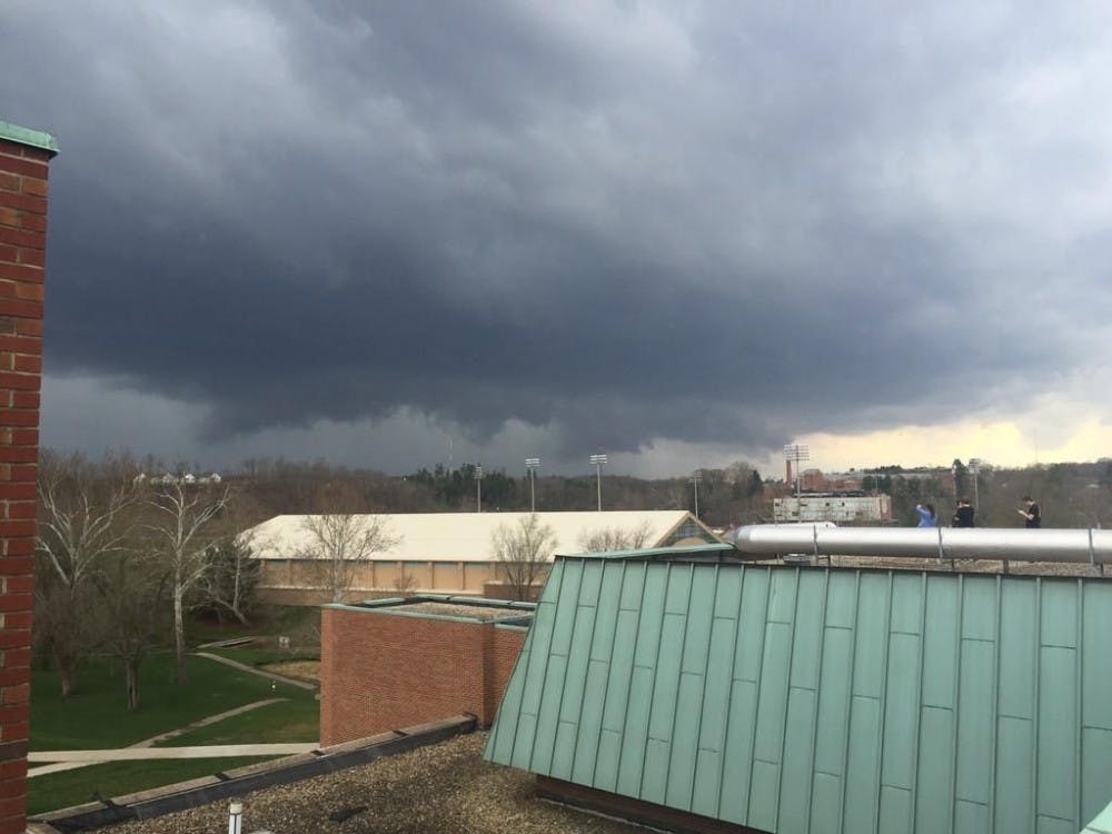 Rain and hail hits Athens  