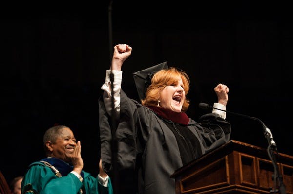 Grads bid farewell to OU with voice of Bart Simpson  