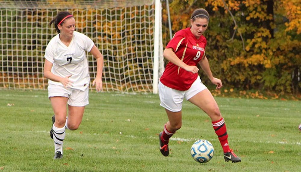 	<p>Sophomore Megan McCabe has been playing soccer since a preschool friend invited her to the game. </p>