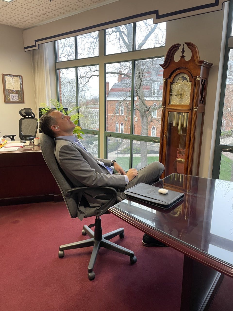 Comerford lisening to music.jpg