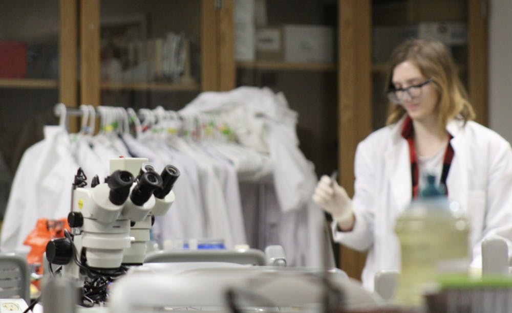 <p>President of Otterbein's chapter of the American Society for Microbiology Bridget Bowman is one of the students behind MicrOhio's efforts to establish an official state microbe.</p>