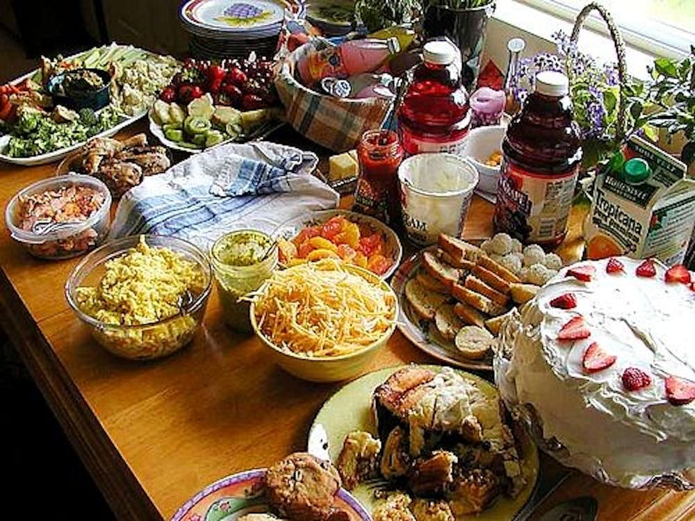 	<p>Not every day warrants a spread like this. Save the big plates for Thanksgiving and Christmas.</p>
