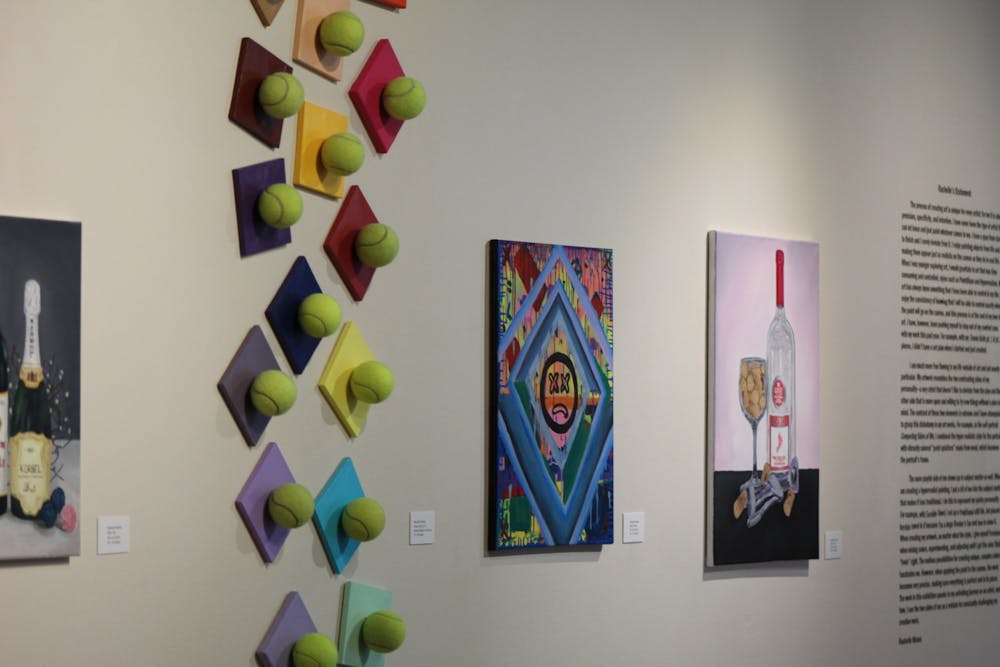 <p>Moses's piece "Tennis Balls: Part 1" will be on display starting March 28.</p>