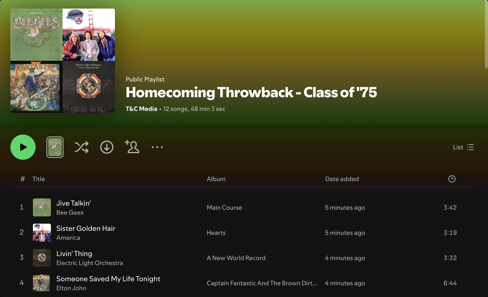 1975 Playlist