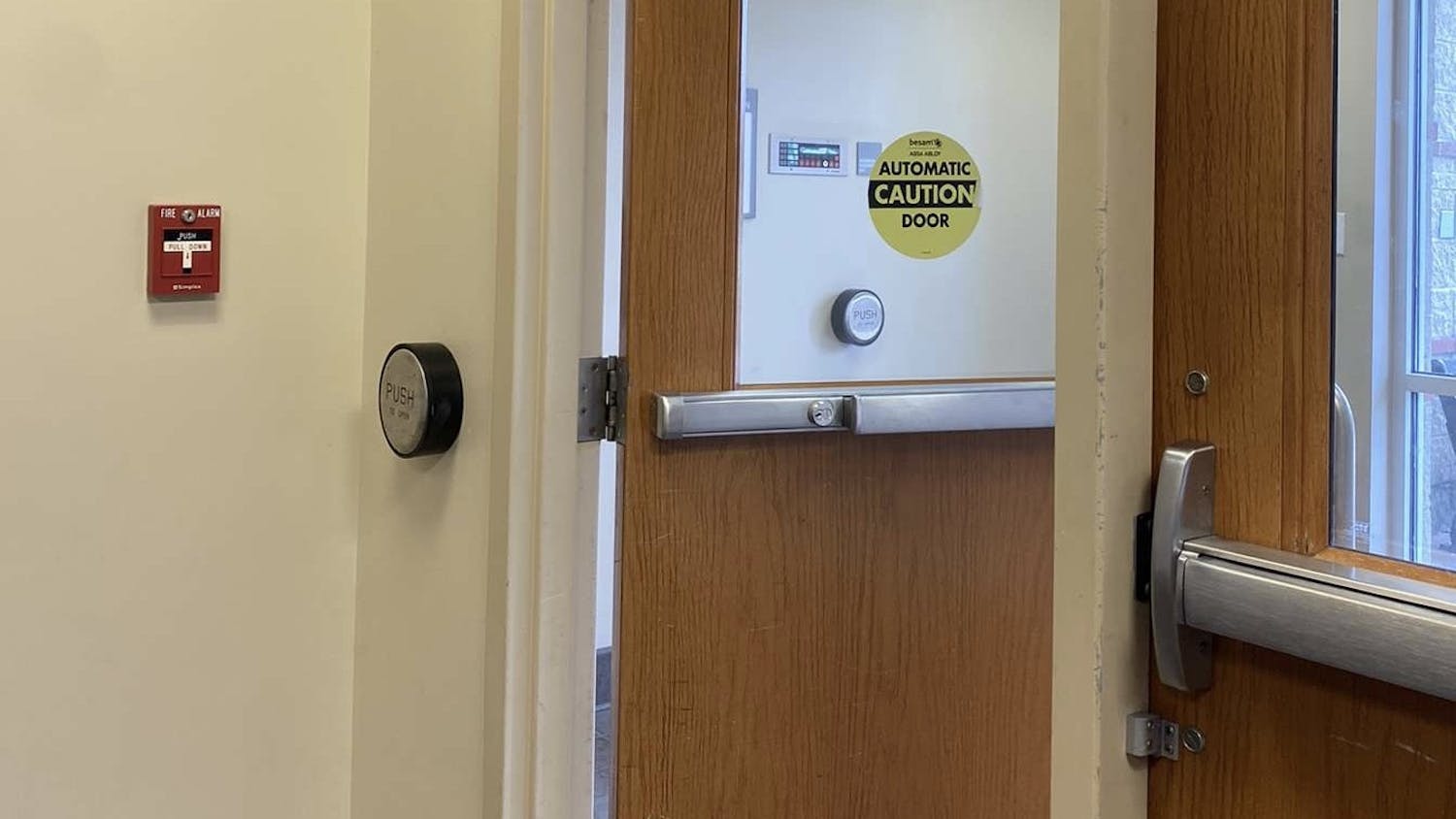 Automatic Door Opener in DeVore Hall