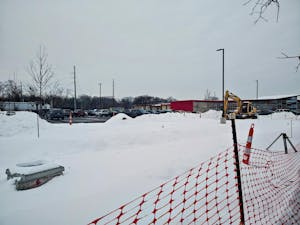 Picture of retention pond at the point