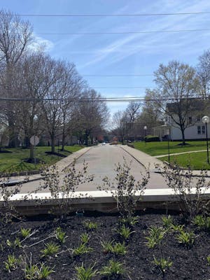 The Middle of Campus Appears Empty before the Full Covering of the Total Eclipse.