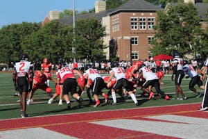Cards v Muskingum right before touchdown