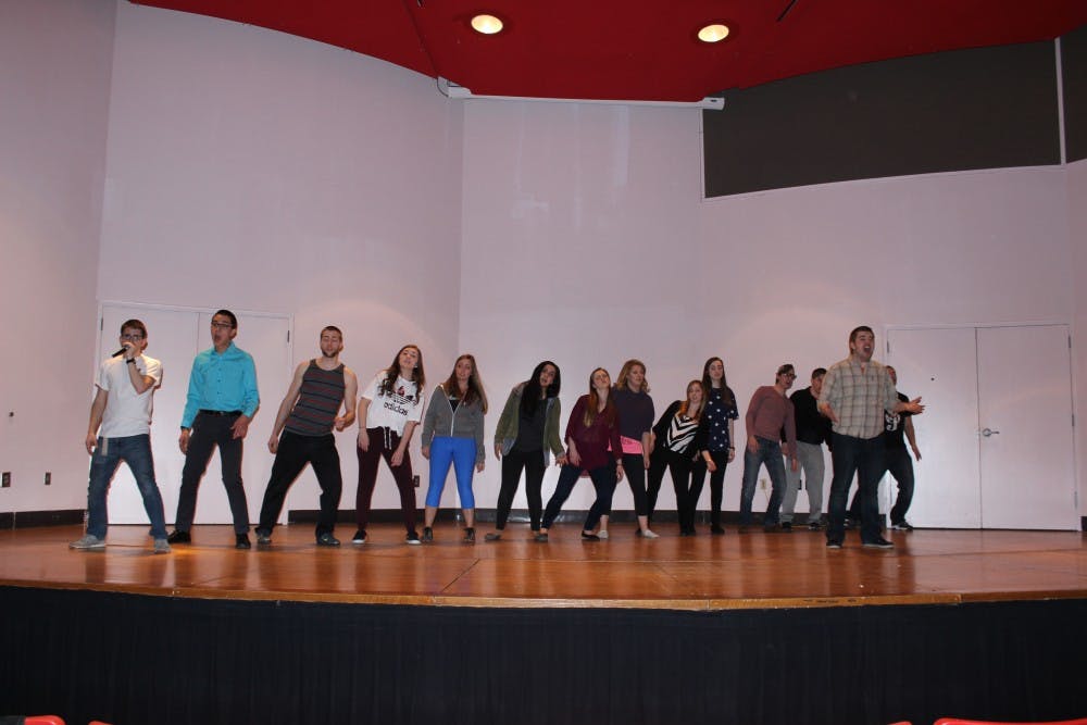 <p>Ottertuned prepares for the ICCA Quarter finals. </p>