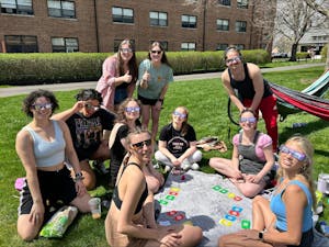 Across Otterbein’s Campus during the Total Eclipse