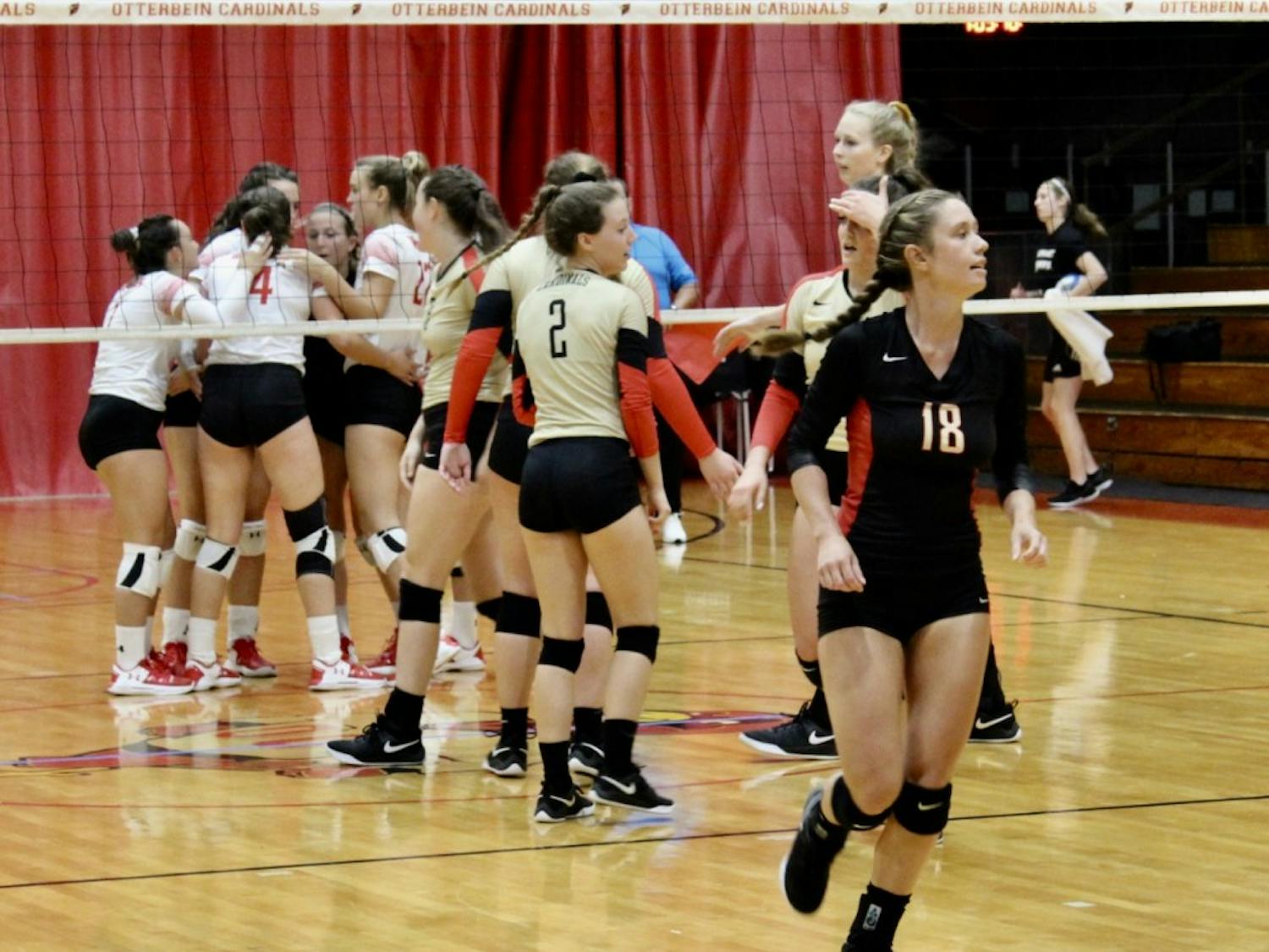 Ashlyn Leon (#18) at volleyball alumni match