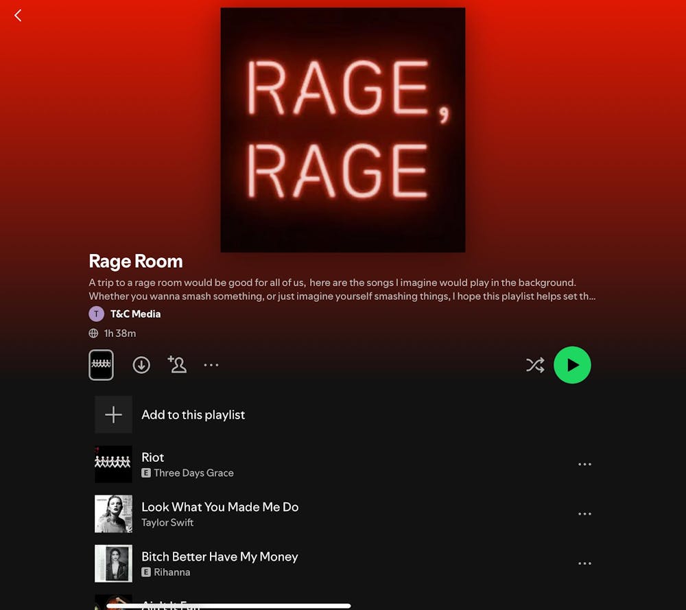 <p>Rage Room Playlist</p>