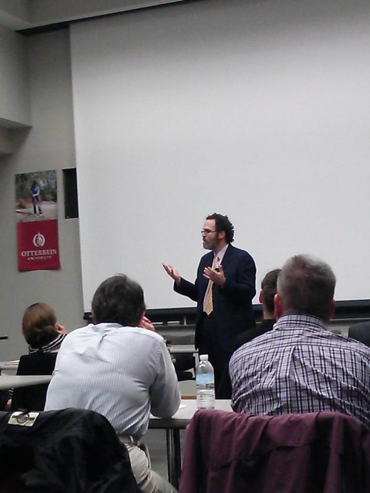 	Miguel Martinez-Saenz visited campus and talked at an open forum on Dec. 3. 