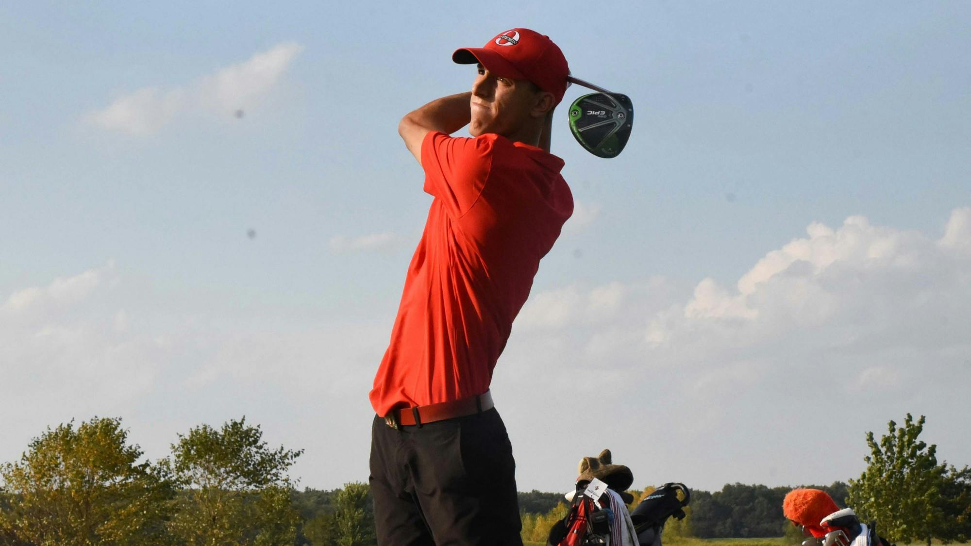 Kurt Fortman tees off