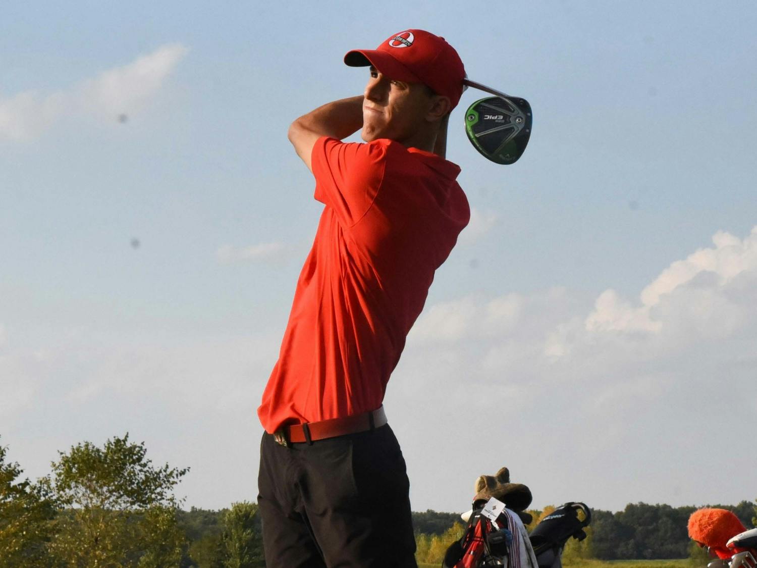 Kurt Fortman tees off