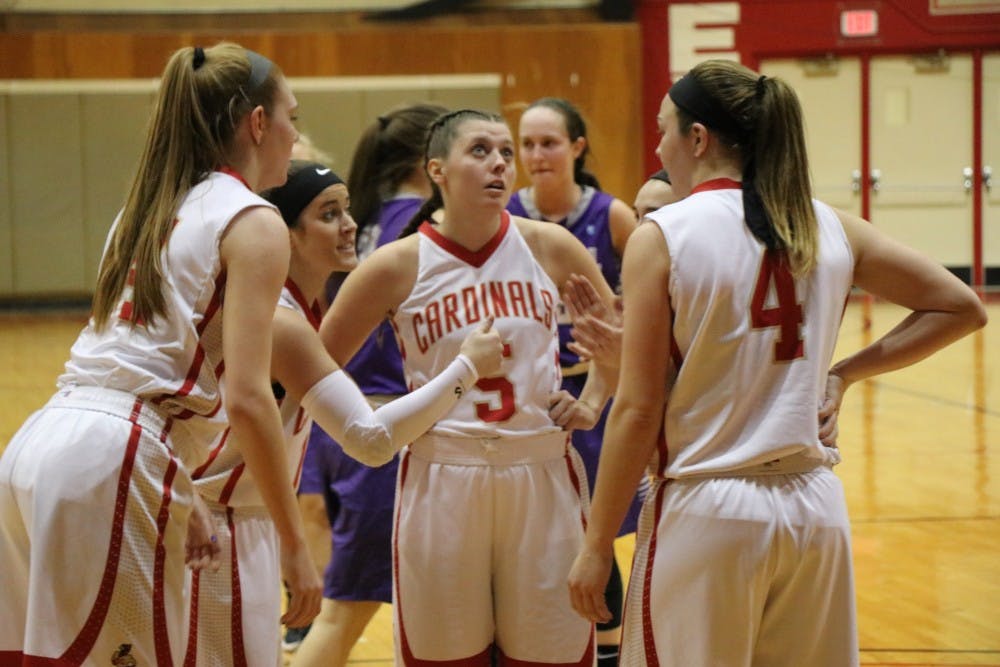 <p>Womens Basketball team takes the lead in Game against Capital University on 1/29/2018.</p>