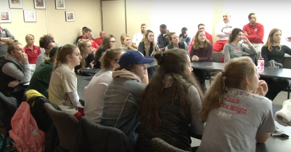 Volleyball team finds out they are hosting tournaments 