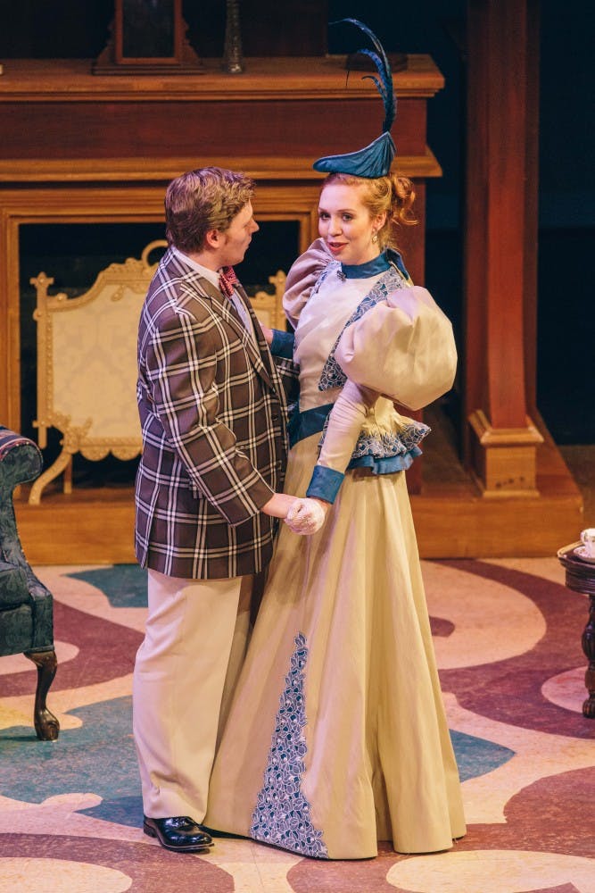 	Junior musical theatre majors James Sanders and Madison Tinder take center stage