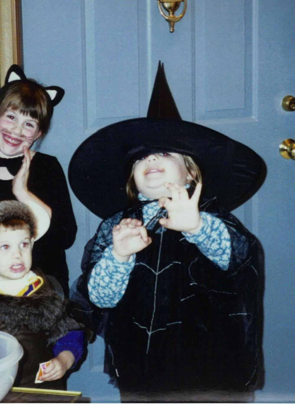 	<p>Leah Driscoll (age 7) is dressed as a witch.</p>