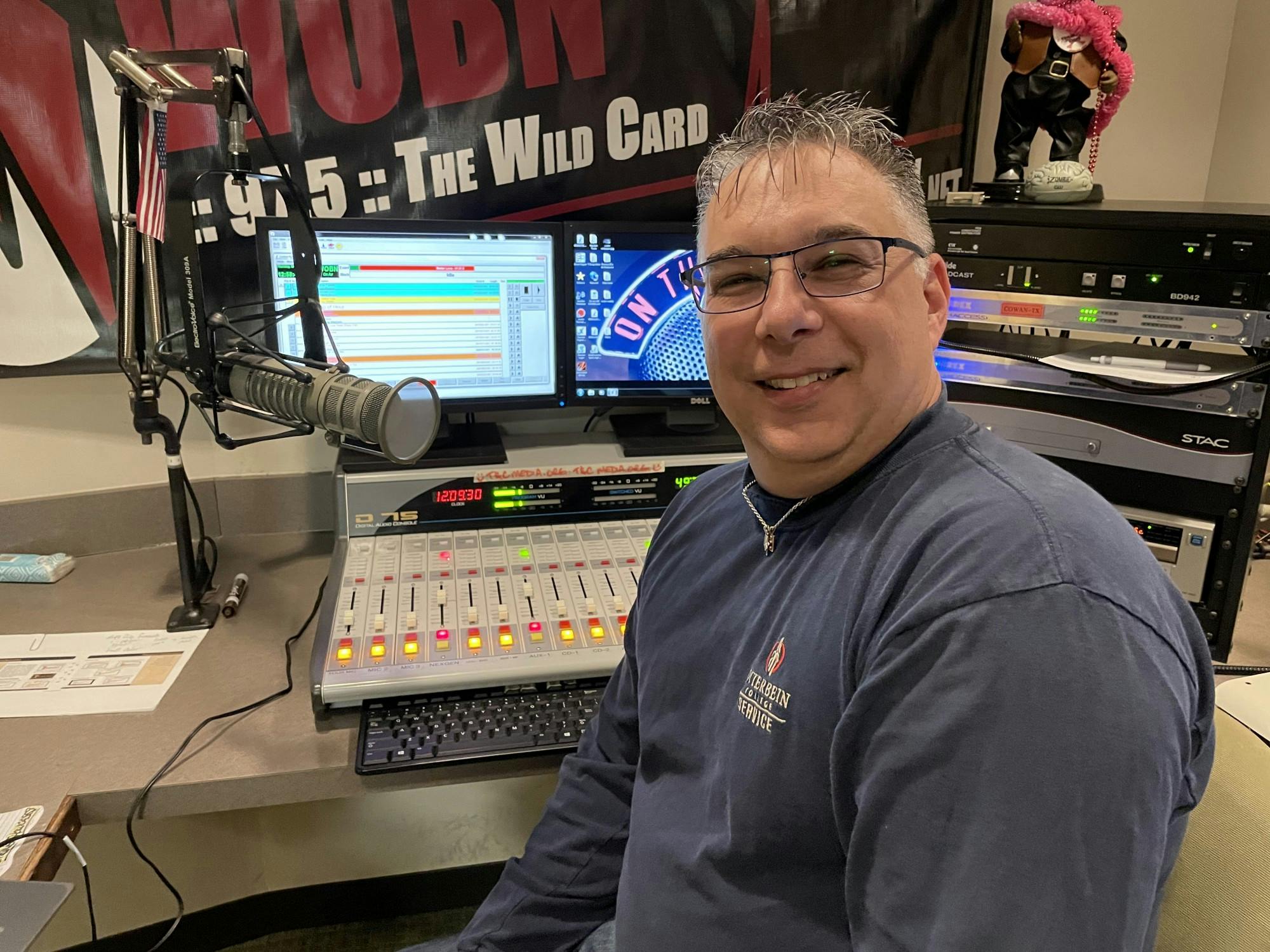 Sean Moneypenny prepares for "Money's Morning Show"