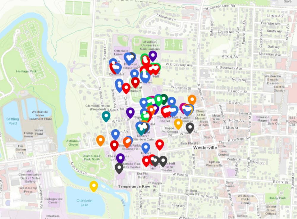 Otterbein Area Crime Map 08:22:2018