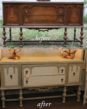 BEFORE & AFTER: Buffet Table