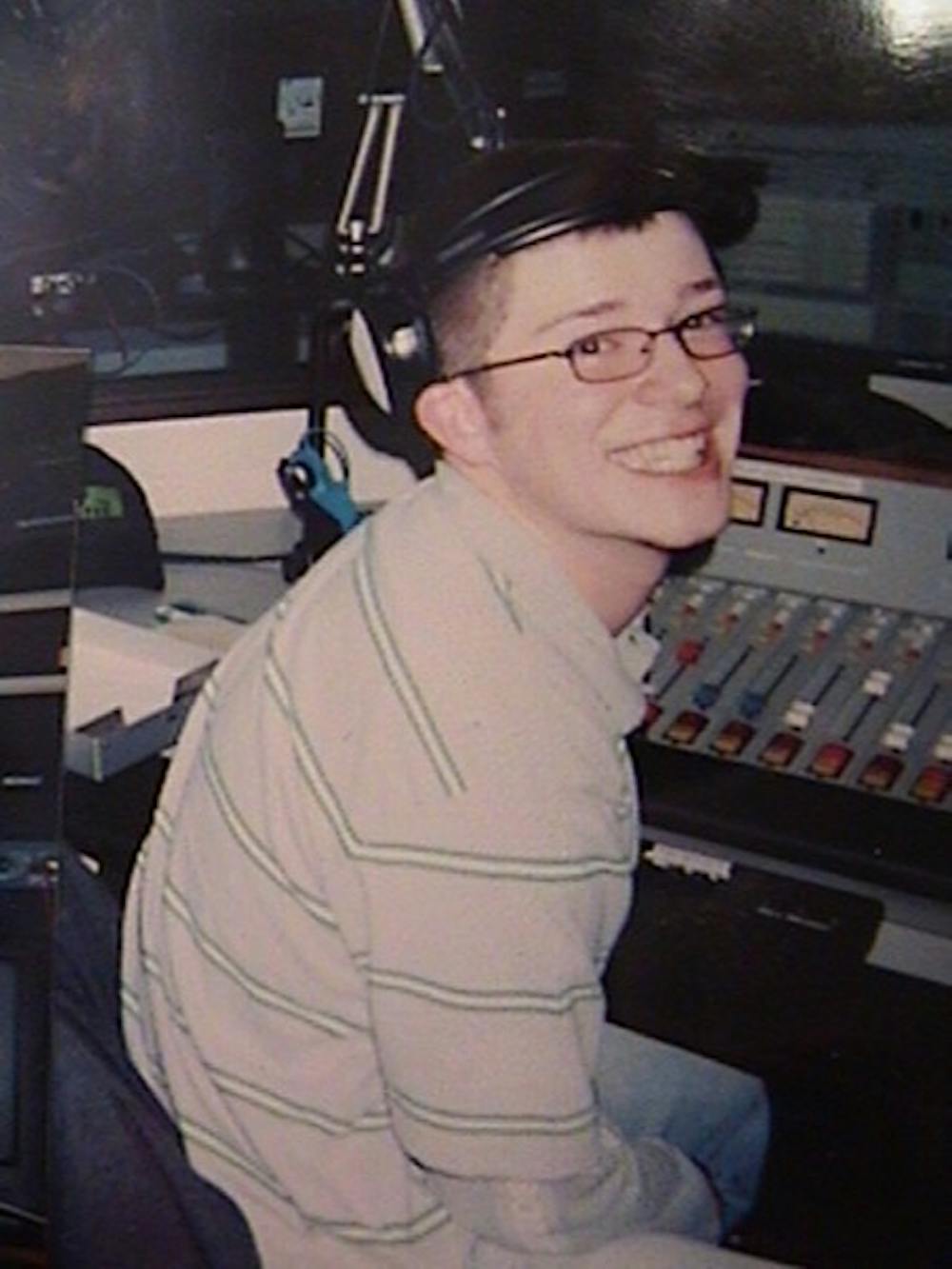 	<p>Miller was actively involved in the campus radio station during his time at Otterbein</p>