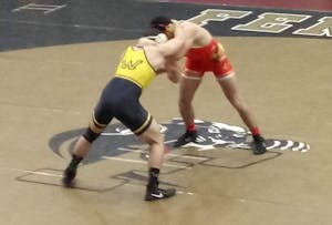 Otterbein wrestles against Wilkes University at Southeast Duals