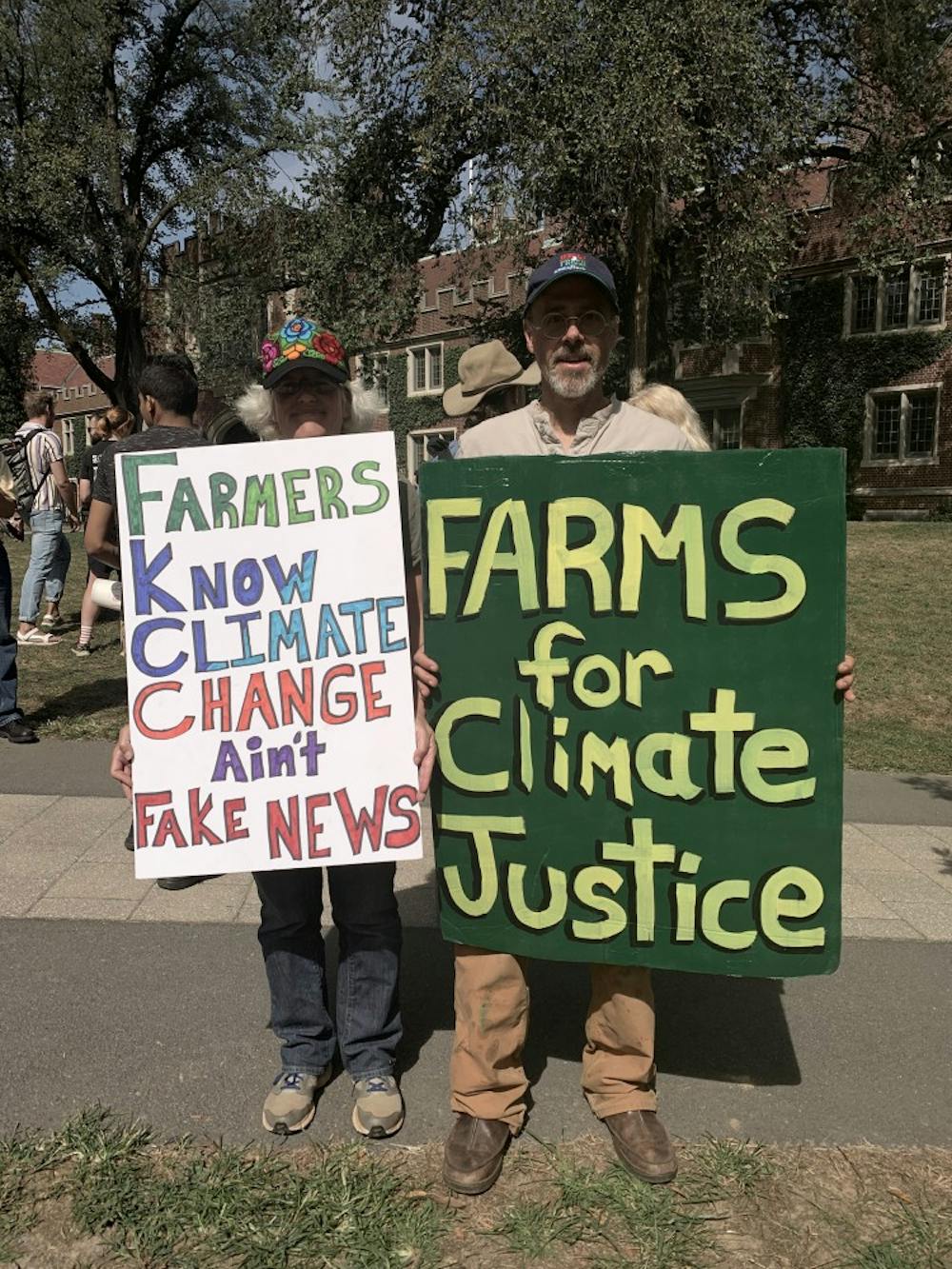 Honey Brook Farm couple, Climate Strike.jpg