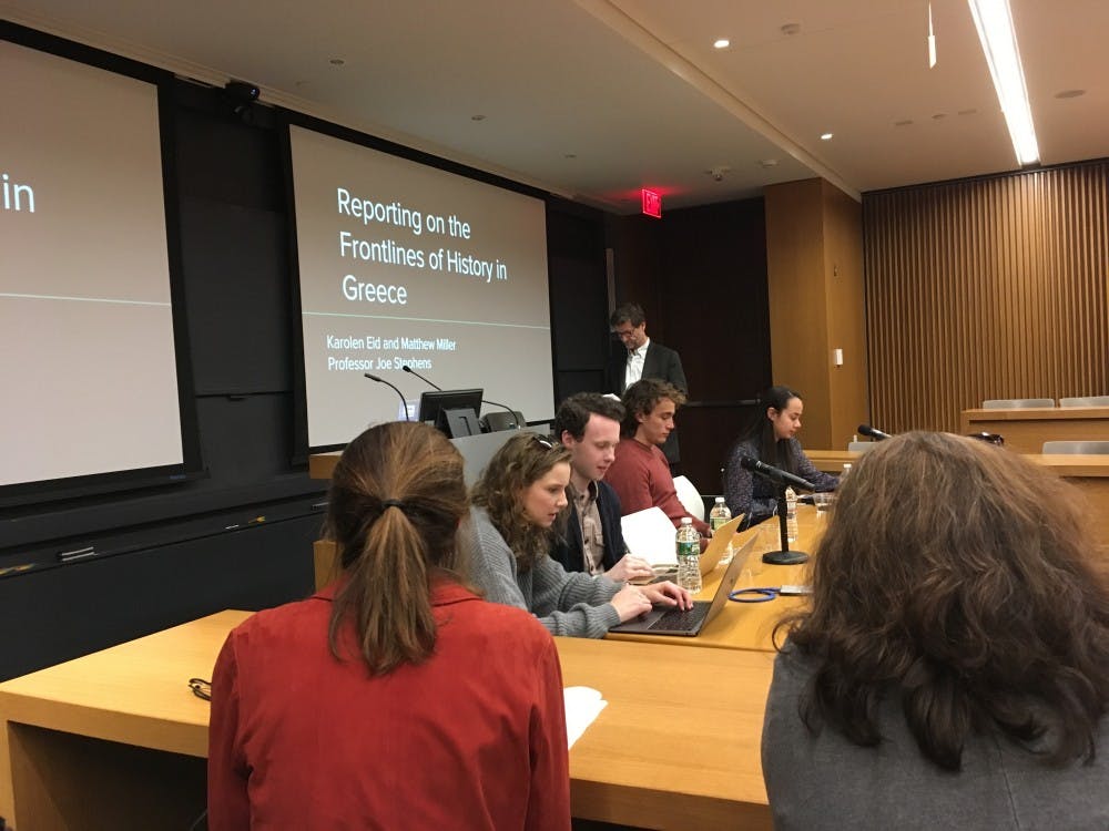 Student journalist panel reflects on refugee reporting in Greece, Canada