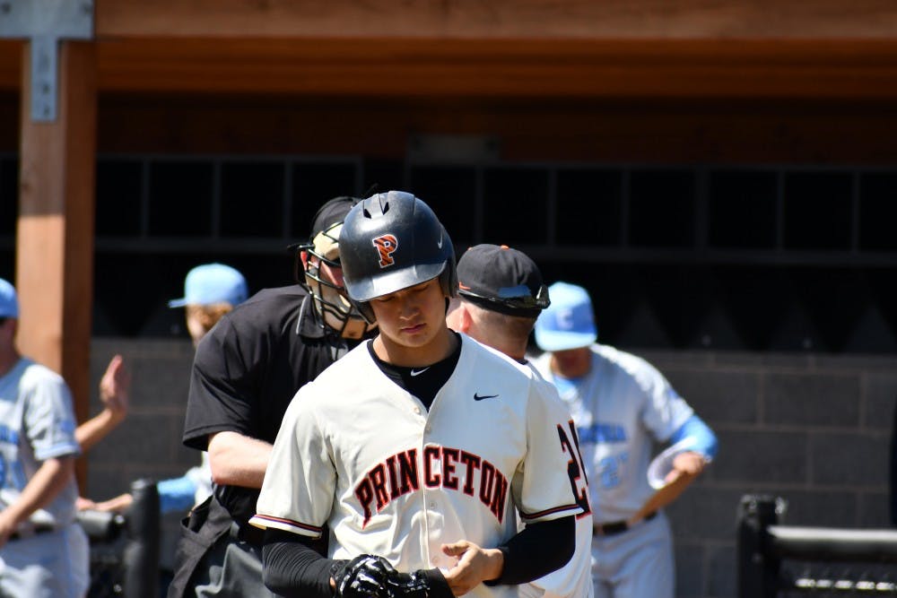 Max West after striking out in game one of the Columbia series