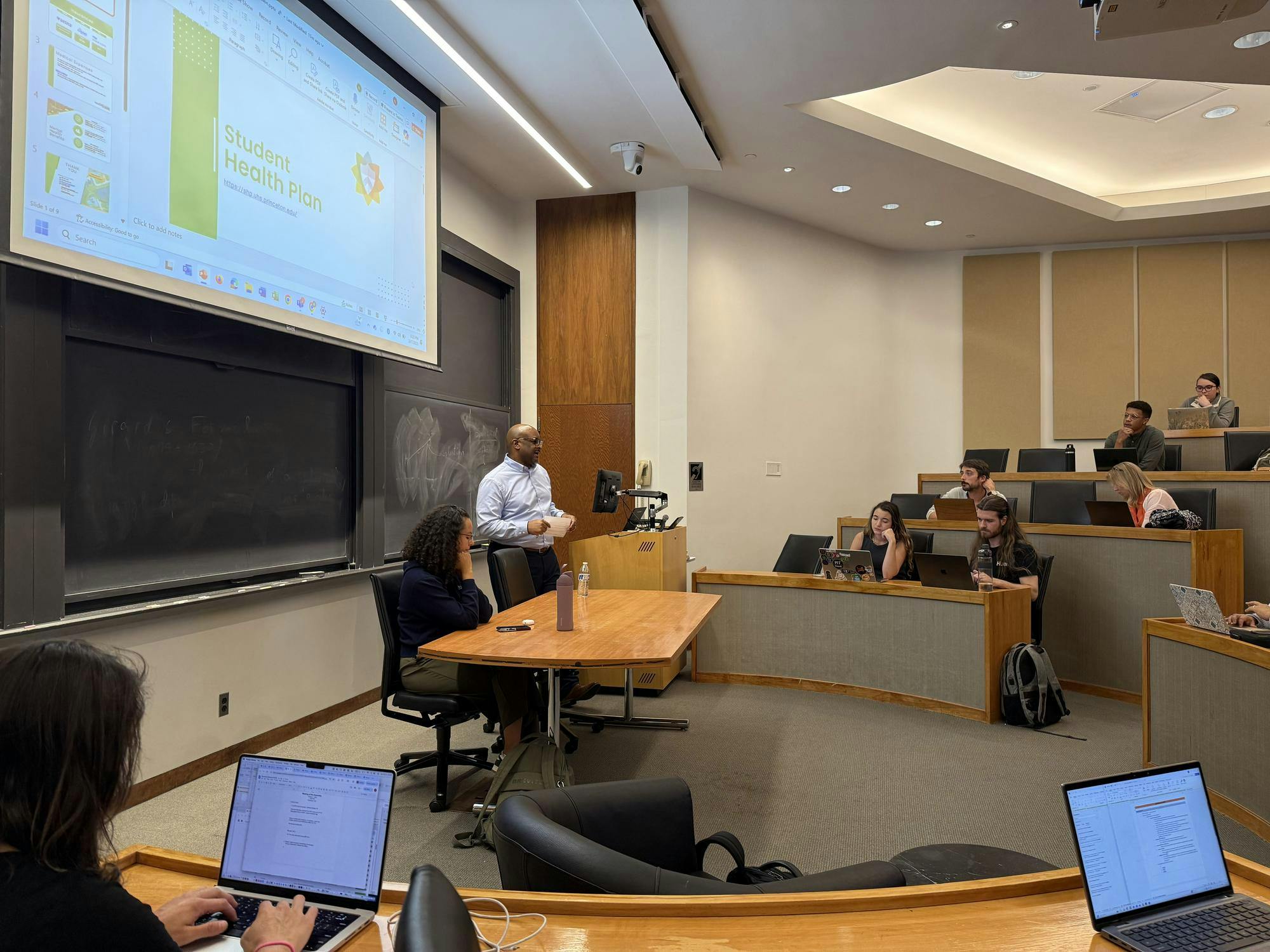 Kelan Beacham addressed audience at GSG. 