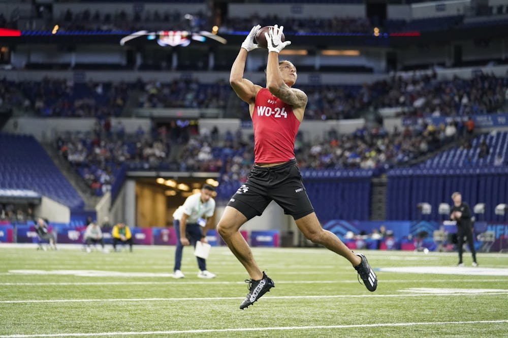 <h5>With a 4.43-second 40-yard dash and strong performances in the workouts, Iosivas impressed many teams in Indianapolis.</h5>
<h6>Courtesy of <a href="https://twitter.com/PrincetonFTBL/status/1632525217837850627/photo/3" target="_self">@PrincetonFTBL/Twitter</a>.</h6>