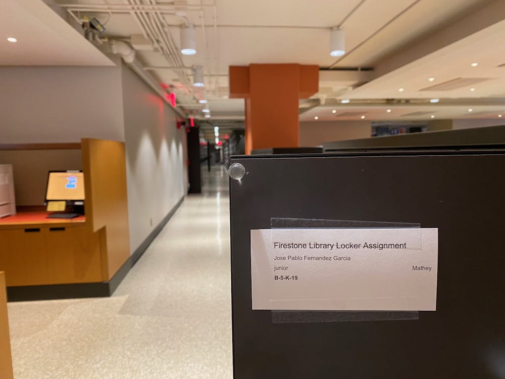 <h5>The author’s Firestone Library Locker Assignment from his junior year.</h5>
<h6>José Pablo Fernández García / The Daily Princetonian</h6>